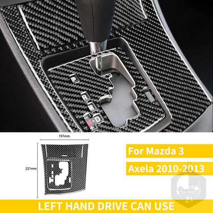 Whole Interior Stickers For Mazda 3 Axela 2010-2013 Carbon Fiber Car Accessories Dash Trim Gear Shift Console Cover Molding