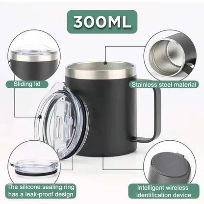 2026 Smart thermostat mobile phone wireless charging heating coaster coffee cup 55° household heater milk tea leakproof thermos