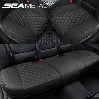 Four Seasons Universal Car Seat Cover Luxury PU Leather Car Seat-cover Cushion Protector Mat For Most Car Sedan SUV&Hatchback