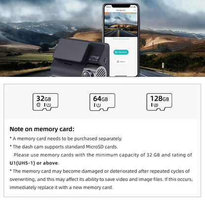 HIGH-ENDURANCE Micro SD 32GB 64GB 128GB TF Card USH-3 for 70mai 4K Dash Cam A810 A800SE A800S A510 A500S M310 S500 EAGET Card