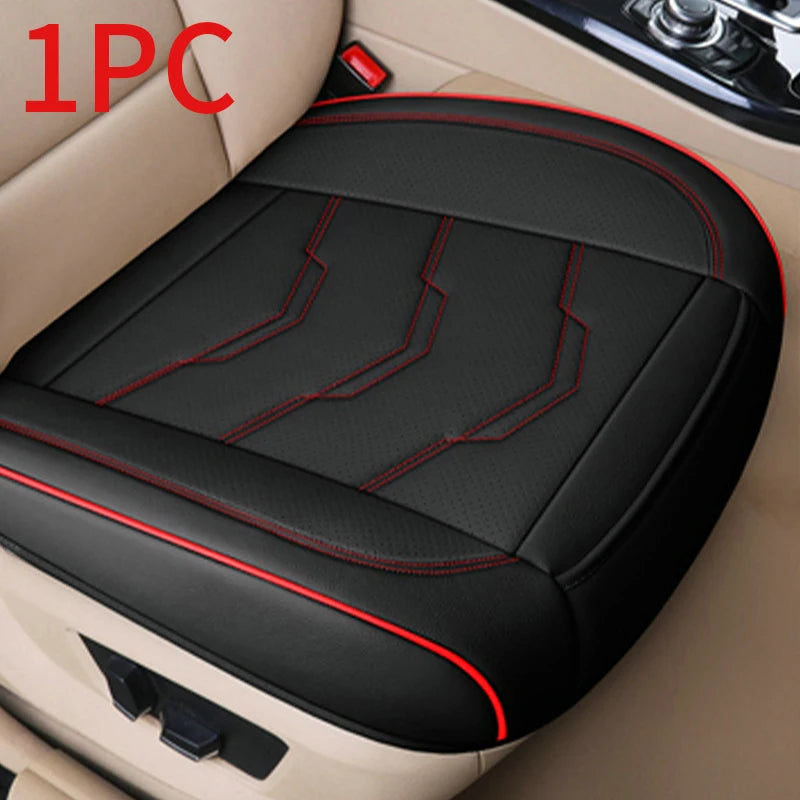 SEAMETAL Pu Leather Car Seat Cover Interior 5 Seater Cushion Protector Universal Four Seasons Automobile Seat Covers Accessories
