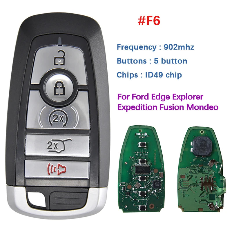 CN018109 315/434/868/902 Remote Key For Ford Edge Explorer Expedition Fusion Mondeo F150 Replacement Smart Keyless Proximity