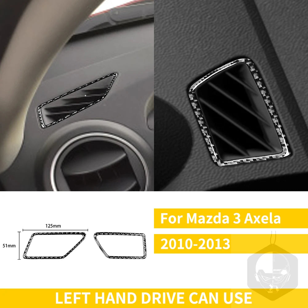 Whole Interior Stickers For Mazda 3 Axela 2010-2013 Carbon Fiber Car Accessories Dash Trim Gear Shift Console Cover Molding
