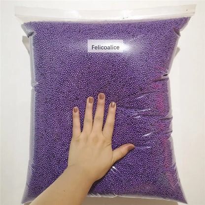 12L DIY Snow Mud Particles Accessories Slime Balls Small Tiny Foam Beads For Floam Filler For DIY Supplies 2-4mm
