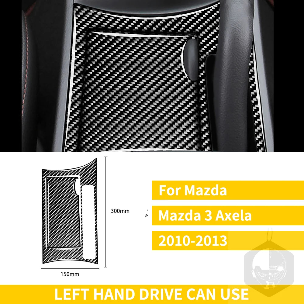 Whole Interior Stickers For Mazda 3 Axela 2010-2013 Carbon Fiber Car Accessories Dash Trim Gear Shift Console Cover Molding