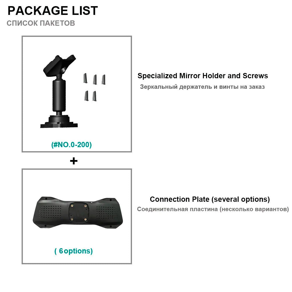 HGDO B30 Back Plate for Rear View Mirror Recorder Mounting Bracket for Car DVR Dash Cam Universal Mounts Holders Video for Cars