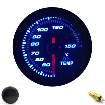 52mm Boost/Vacuum/Water Temp/Oil Temp/Oil Press/Voltage/Tachometer/Air Fuel Ratio/EGT Gauge Analog Blue Led+ 52MM Gauge Pods