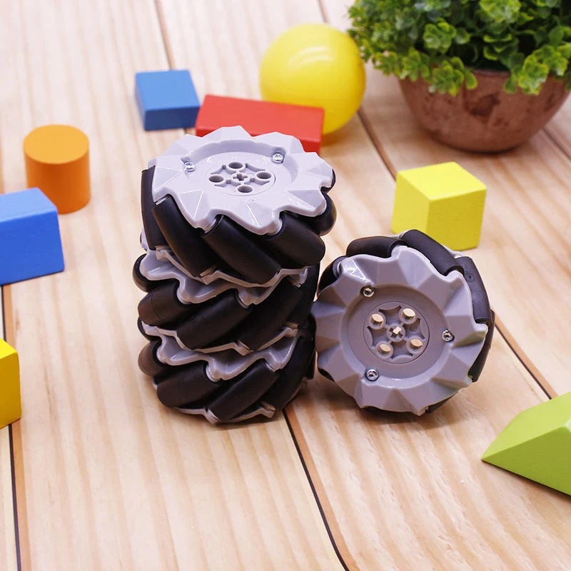 4pcs/set Mecanum Wheel Universal Omnidirectional Wheel for Legos TT N20 Motor Smart Car Robot Parts DIY Building Block Tire Toy