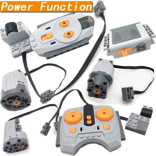 MOC High-Tech Power Functions Servo Motor Polarity Switch Light Set IR Speed Remote Control Receiver Battery Box DIY toys