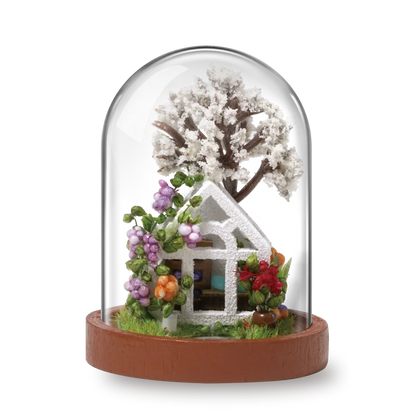DIY Dollhouse Rotate Music Box Miniature Assemble Kits Doll House With Furnitures Wooden House Toys for Children Birthday Gift