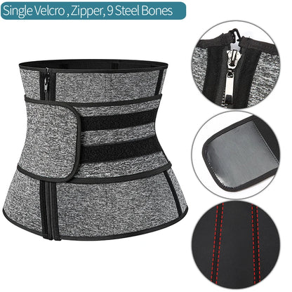 Men Waist Trainer Fitness Slimming Belt Sauna Body Shaper Corset for Abdomen Weight Loss Trimmer Belt Sweat Workout Fat Burner