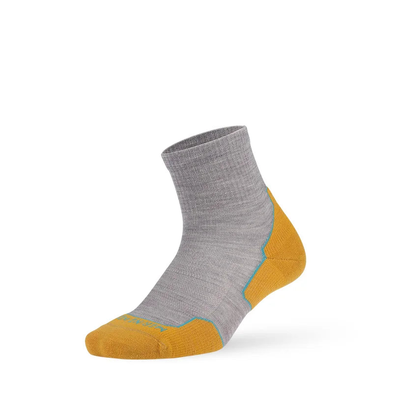 ZEALWOOD Marathon Running Socks, Men's Women's Outdoor Merino Wool Sports Compression Socks Breathable Cushion Cycling 1/3 Pairs
