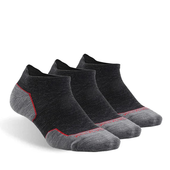 ZEALWOOD Marathon Running Socks, Men's Women's Outdoor Merino Wool Sports Compression Socks Breathable Cushion Cycling 1/3 Pairs