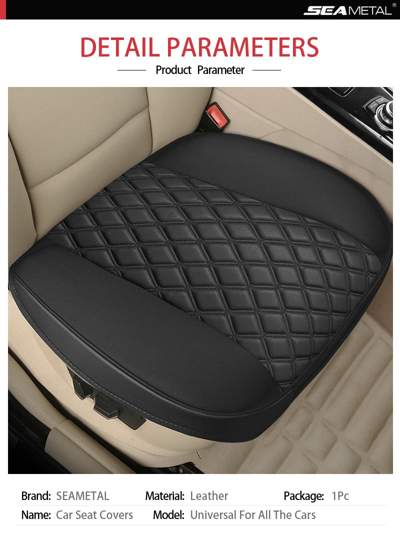 Four Seasons Universal Car Seat Cover Luxury PU Leather Car Seat-cover Cushion Protector Mat For Most Car Sedan SUV&Hatchback