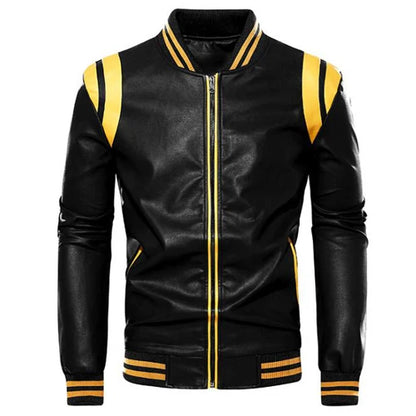 New autumn winter Motorcycle men jacket High quality brand Casual Biker Leather Jacket Male Coat Fleece Pu Overcoat US SIZE