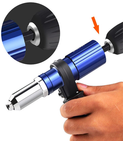 M3-M6 Electric Rivet Gun Adapter Riveting Tool Adapter Automatic Rivet Tool Rivet Nut Gun Accessory For Electric Drill
