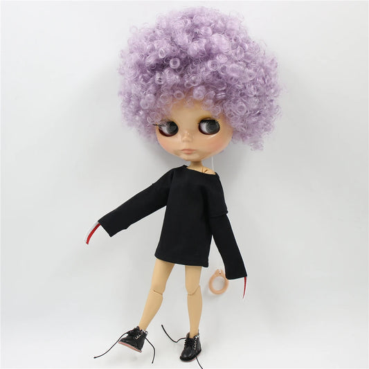 ICY DBS Blyth doll 1/6 bjd joint body tan skin doll glossy face 30cm toy random eyes colors