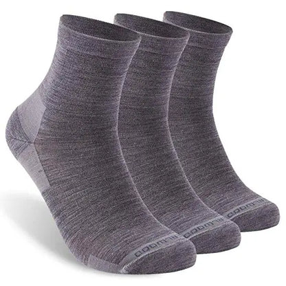 ZEALWOOD Merino Wool Running Socks Men Women No Show/Ankle/Crew Anti-blister Cushion Athletic Socks Ultra-Light Tennis 1/3 Pairs