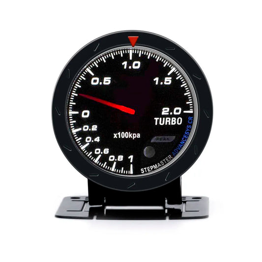 60MM Car Turbo Boost gauge Red & White Lighting BAR Type Black Face Car gauge Car Meter with sensor