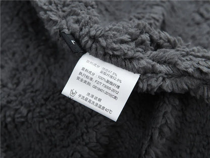 Winter Vest Men Sweater Zipper Warm Thick Male Cardigan Clothing Fleece Wool Liner  Sleeveless Jackets Vintage Black Red