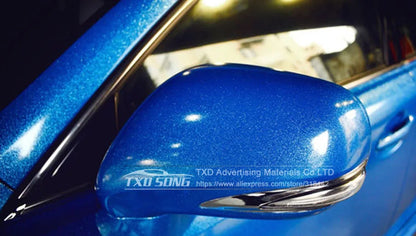 12/30/50/58X100CM/LOT FOR CHOICE Premium Blue High glossy diamond vinyl wrap film with air free bubble