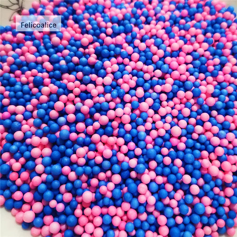 12L DIY Snow Mud Particles Accessories Slime Balls Small Tiny Foam Beads For Floam Filler For DIY Supplies 2-4mm