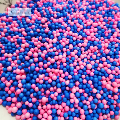 12L DIY Snow Mud Particles Accessories Slime Balls Small Tiny Foam Beads For Floam Filler For DIY Supplies 2-4mm