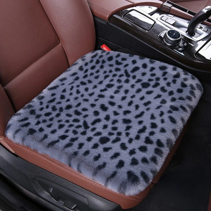 Seat Cushion Leopard Fluffy Pink Covers for Cars Seat Cover Car Decor Accessories Interior for Women for BMW Honda Hyundai LADA