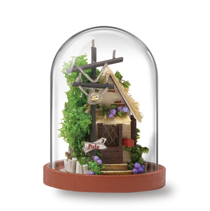 DIY Dollhouse Rotate Music Box Miniature Assemble Kits Doll House With Furnitures Wooden House Toys for Children Birthday Gift