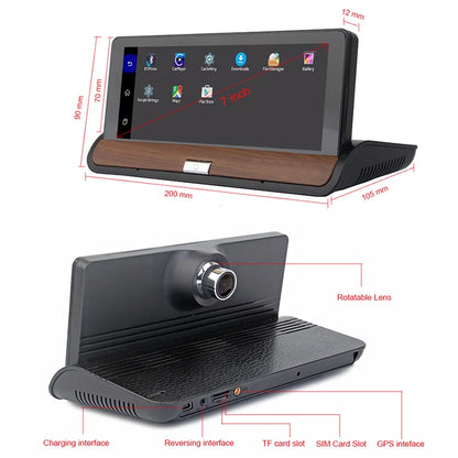 7 Inch 4G Car GPS Navigation Android 5.0  DVR Dash Camera video Recorder Vehicle GPS Navigator WIFI 16GB free map Navitel/Europe