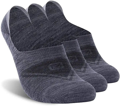 ZEALWOOD Merino Wool Running Socks Men Women No Show/Ankle/Crew Anti-blister Cushion Athletic Socks Ultra-Light Tennis 1/3 Pairs