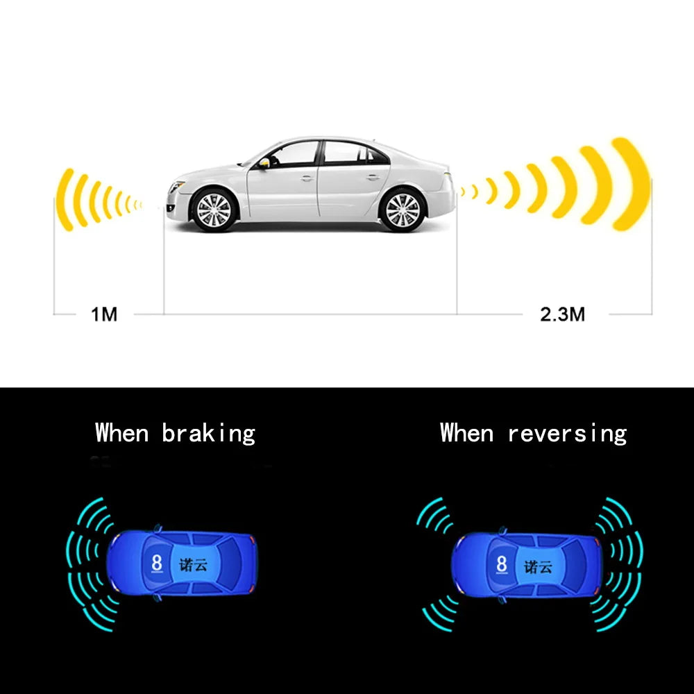 Reversing Parktronic Parking Sensor Kit for Car Vehicle Front and Rear Backup Radar 4/6/8 Sensors  Detector Auto Assist System