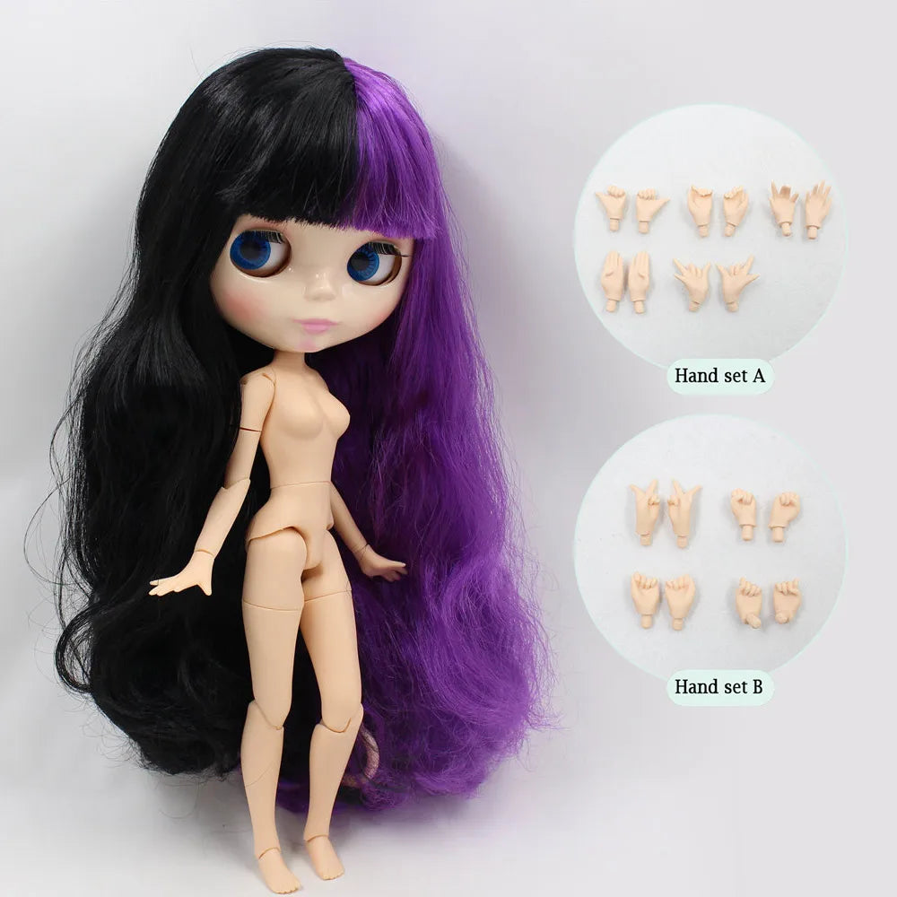 ICY DBS Blyth Doll Series Yin-yang hair style like Sia white skin 1/6 BJD ob24 anime cosplay