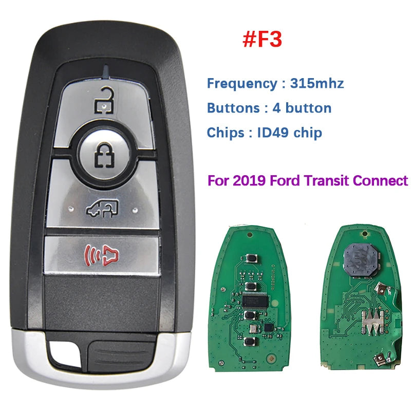 CN018109 315/434/868/902 Remote Key For Ford Edge Explorer Expedition Fusion Mondeo F150 Replacement Smart Keyless Proximity