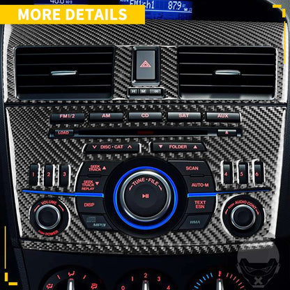 Whole Interior Stickers For Mazda 3 Axela 2010-2013 Carbon Fiber Car Accessories Dash Trim Gear Shift Console Cover Molding