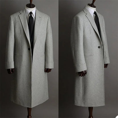 Elegant 1 Piece Men Suits&Blazer Custom Made Formal Plaid Wedding Suits One Button Fit Slim Party Long Jacket Outfit Customized