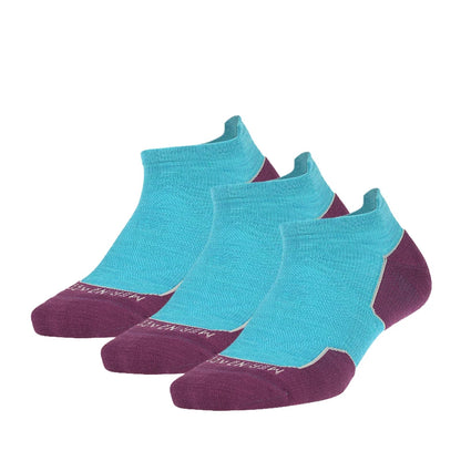 ZEALWOOD Marathon Running Socks, Men's Women's Outdoor Merino Wool Sports Compression Socks Breathable Cushion Cycling 1/3 Pairs