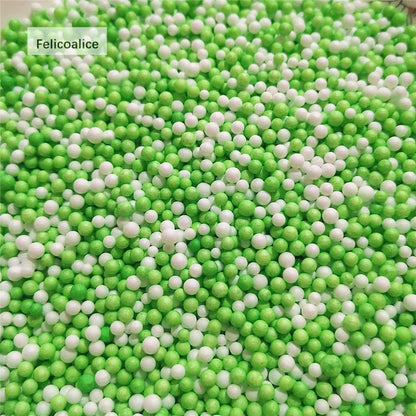 12L DIY Snow Mud Particles Accessories Slime Balls Small Tiny Foam Beads For Floam Filler For DIY Supplies 2-4mm