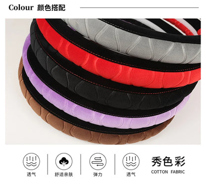D/O Shape 36cm Plush Car Steering Wheel Cover for Honda Civic Ciimo Jade SUZUKI Alto LINGYANG NISSAN Juke Toyota Aqua Prius