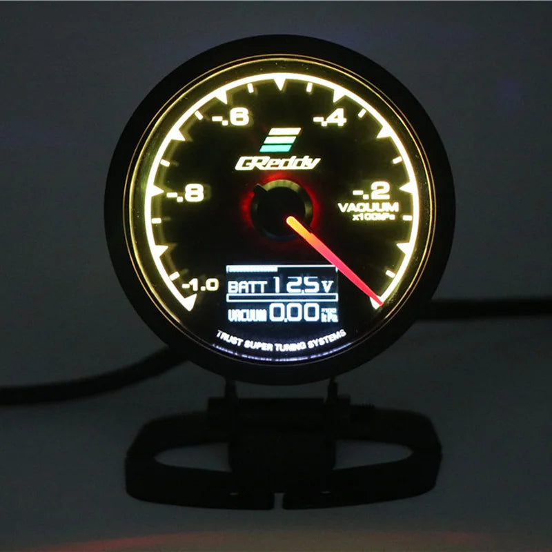 62mm GReddi  Water Temp Gauges LCD Digital Display Turbo Boost Oil Pressure Air Fuel Ratio Exhaust Fuel Volta Rpm Racing Meter