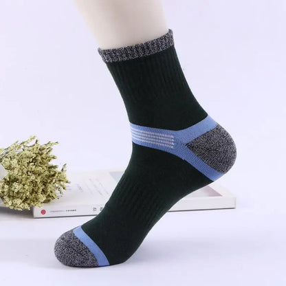 10Pairs/lot Brand Men's Sports Socks Cotton Breathable Running Basketball Socks Male Long Socks High Quality Comfortable New