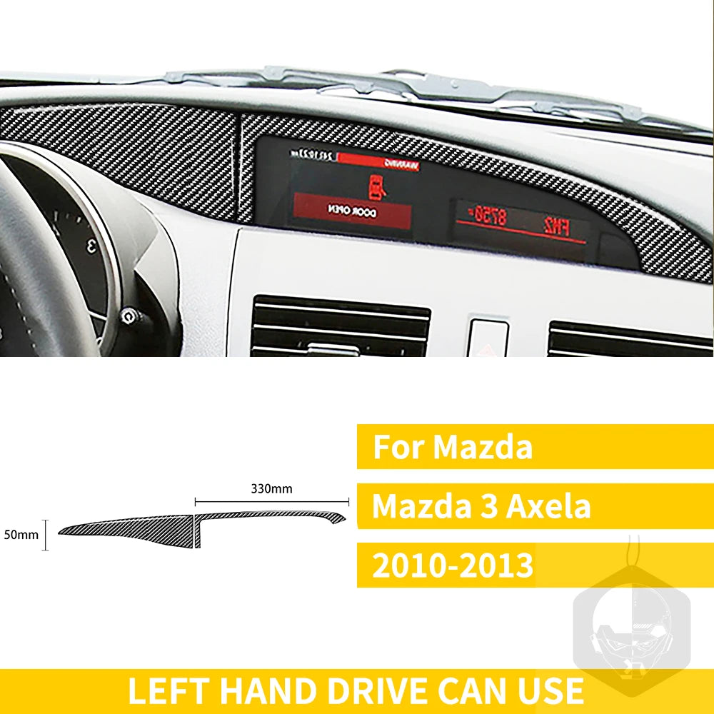 Whole Interior Stickers For Mazda 3 Axela 2010-2013 Carbon Fiber Car Accessories Dash Trim Gear Shift Console Cover Molding
