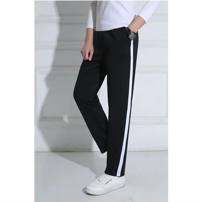 Unisex New Pants Casual Sweatpants Striped Bastic Trousers Pants Men Joggers Simple Work Pants
