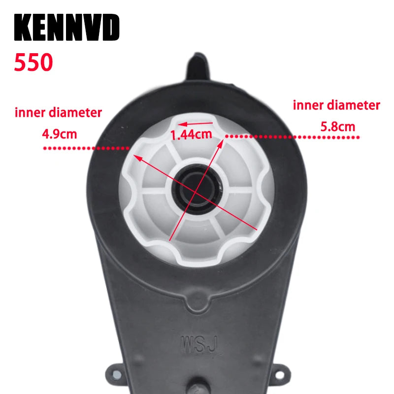 6V 12V 24V RS390 RS550 High Speed 2PCS Children Electric Ride on Car Vehicle Metal Steel Gear Motor Gearbox Engine Reducer Parts