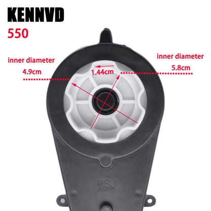 6V 12V 24V RS390 RS550 High Speed 2PCS Children Electric Ride on Car Vehicle Metal Steel Gear Motor Gearbox Engine Reducer Parts