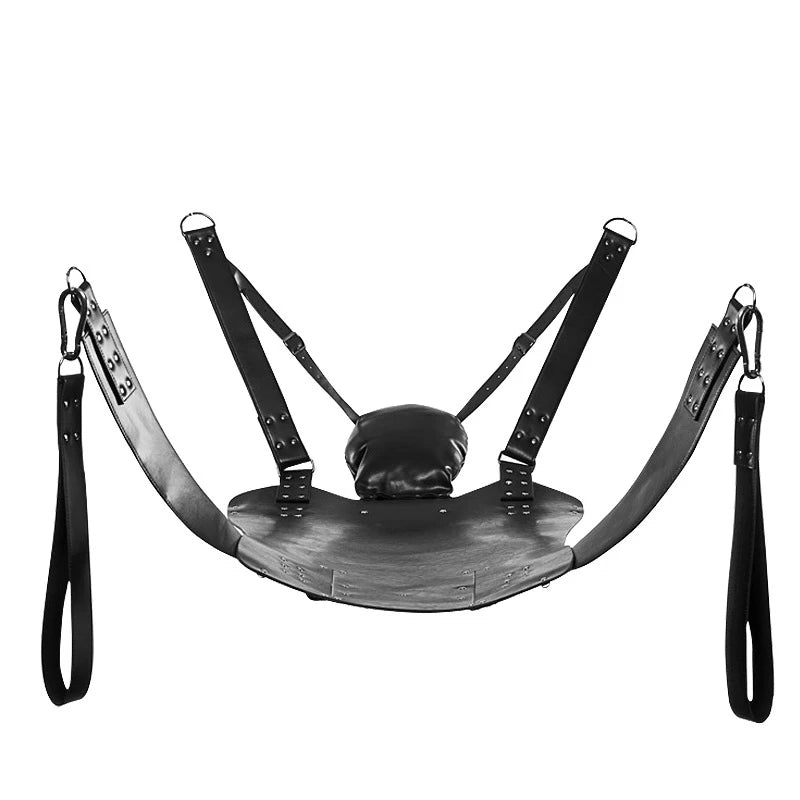 Super Load-Bearing 2 Layer Leather Sex Hammock Swing Chair Sling Bed Pillow BDSM Bondage Sex Toys for Couples Adults 18+ Games