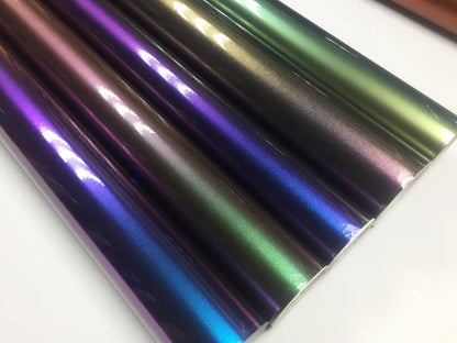 Premium Gloss Chameleon Pearl Glitter Metallic Green purple Vinyl Car Wrap Foil With Air Release Diamond Car Sticker Decal