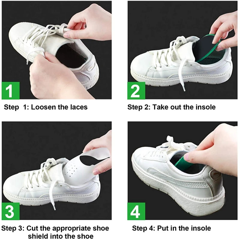 Crease Protector Shoe Anti Crease Bending Crack Toe Cap Support Shoe Stretcher Lightweight Keeping Shield Sneakers winter care