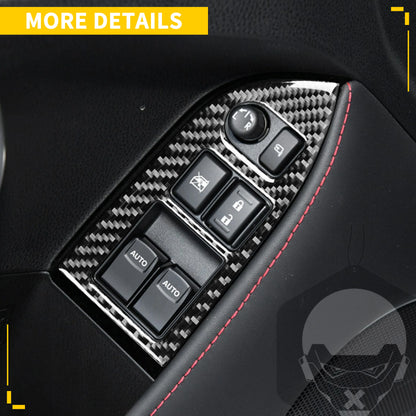 For Subaru BRZ Toyota 86 GT86 2017 2018 2019 Carbon Fiber Car Accessories Gear Shift Cup Holder Air Conditioning Trim Sticker