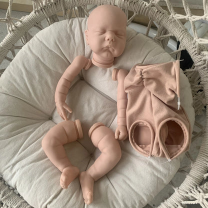 NPK 19inch Reborn Doll Kit Willa Fresh color Soft Touch Unfinished Reborn Supply Doll Parts